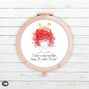 Funny Motivational Compact Mirrors